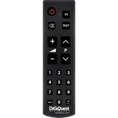 Digiquest TLC113 Télécommande - IR Sans Fil TV - Simple & Universelle Digiquest TLC113 Télécommande - IR Sans Fil TV - Simple & Universelle