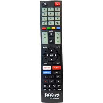 Uniwersalny pilot Digiquest - Kompatybilny z Telefunken, Vestel, Beko - Streaming i Fluorescencyjne Przyciski Uniwersalny pilot Digiquest - Kompatybilny z Telefunken, Vestel, Beko - Streaming i Fluorescencyjne Przyciski