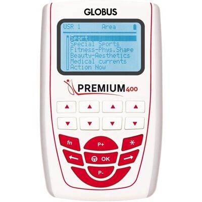 Globus Premium 400 - Branco - Microcorrentes, TENS & Esportes - Eletrostimulador Globus Premium 400 - Branco - Microcorrentes, TENS & Esportes - Eletrostimulador