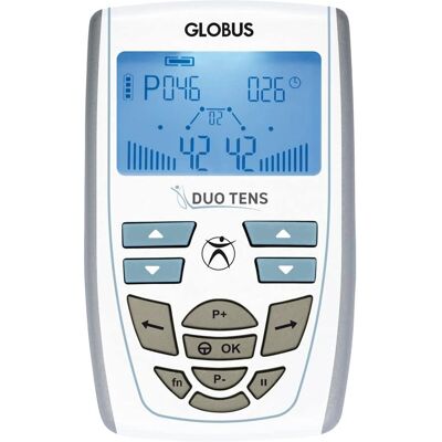 Globus Duo Tens - Electroestimulador con 16 electrodos y gel Globus Duo Tens - Electroestimulador con 16 electrodos y gel