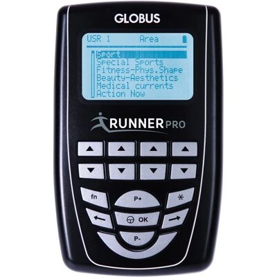Electroestimulador Runner Pro Globus - 4 Canales, 254 Programas Electroestimulador Runner Pro Globus - 4 Canales, 254 Programas