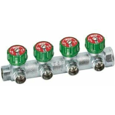 Far Rubinetterie - Modelo FAR 3824 - Colector cromado de 4 salidas Far Rubinetterie - Modelo FAR 3824 - Colector cromado de 4 salidas