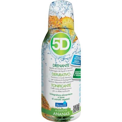 Benefit 5D Sleever Ananas - Integratore Alimentare - 500 Ml Benefit 5D Sleever Ananas - Integratore Alimentare - 500 Ml
