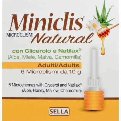 Microclismi Naturali Miniclis - 6 pezzi - Laxativo adulti Microclismi Naturali Miniclis - 6 pezzi - Laxativo adulti