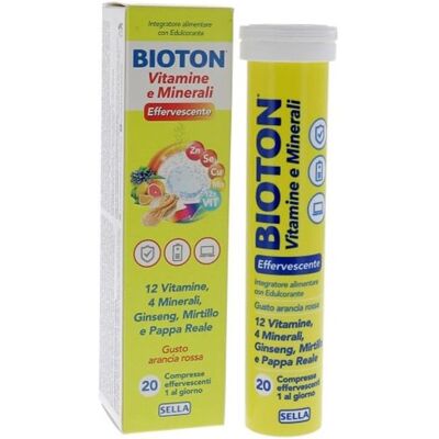Sella Bioton Vitamine E Minerali - Integratore Effervescente - 20 Compresse Sella Bioton Vitamine E Minerali - Integratore Effervescente - 20 Compresse