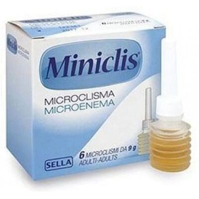 Sella Srl Miniclis Microclismi Adulti 6x9g - Dispositivo Medico Rettale Sella Srl Miniclis Microclismi Adulti 6x9g - Dispositivo Medico Rettale