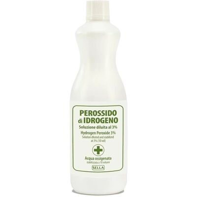 Sella Perossido di Idrogeno 3% - 10 Volumi - 1000ml - Soluzione di Perossido Sella Perossido di Idrogeno 3% - 10 Volumi - 1000ml - Soluzione di Perossido