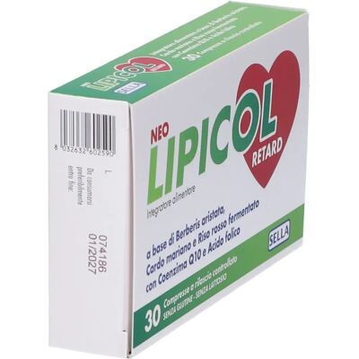 Sella Neo Lipicol Retard - Integratore Alimentare - Supporta Cuore Sella Neo Lipicol Retard - Integratore Alimentare - Supporta Cuore