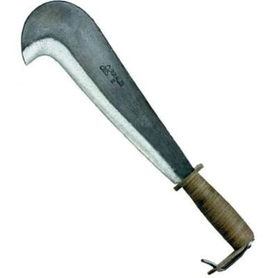 RINALDI Roncola 29cm Acero forjado Mango de cuero - Cuchillo RINALDI Roncola 29cm Acero forjado Mango de cuero - Cuchillo
