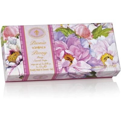 Peony Sæt Saponificio Artigianale Fiorentino - Faste sæber Peony Sæt Saponificio Artigianale Fiorentino - Faste sæber