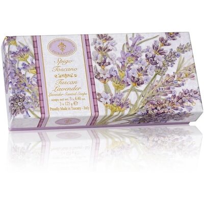 Saponificio Artigianale Fiorentino Tuscan Lavender Set - Sæt af faste sæber Saponificio Artigianale Fiorentino Tuscan Lavender Set - Sæt af faste sæber