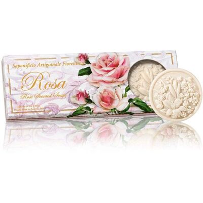 Saponificio Artigianale Fiorentino Rose Set - Coffret de savons végétaliens pour femmes - Publicité Saponificio Artigianale Fiorentino Rose Set - Coffret de savons végétaliens pour femmes - Publicité