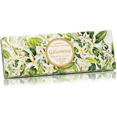Saponificio Artigianale Fiorentino Jasmine Set - Ensemble de Savons - Publicité Saponificio Artigianale Fiorentino Jasmine Set - Ensemble de Savons - Publicité