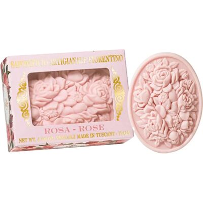 Saponificio Artigianale Fiorentino Rose Naturlig Fast Sæbe - Sæbe Saponificio Artigianale Fiorentino Rose Naturlig Fast Sæbe - Sæbe
