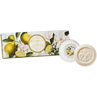 Saponificio Artigianale Fiorentino Bergamot og Gardenia Sæt - Sæbesæt Saponificio Artigianale Fiorentino Bergamot og Gardenia Sæt - Sæbesæt
