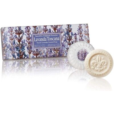 Saponificio Artigianale Fiorentino Tuscan Lavender Set - sæt med faste sæber Saponificio Artigianale Fiorentino Tuscan Lavender Set - sæt med faste sæber