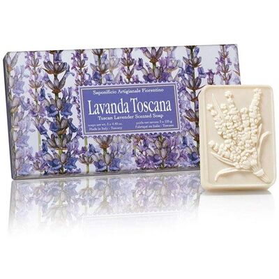 Ensemble de Savons à la Lavande Saponificio Artigianale Fiorentino - Cadeau de Soin de la Peau - Publicité Ensemble de Savons à la Lavande Saponificio Artigianale Fiorentino - Cadeau de Soin de la Peau - Publicité
