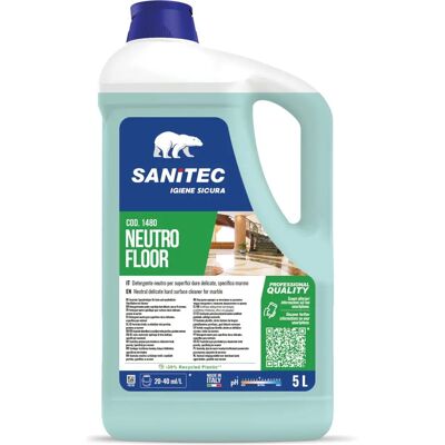 Sanitec - Neutro Floor - Superfici delicate - 5 L - Detergente per pavimenti Sanitec - Neutro Floor - Superfici delicate - 5 L - Detergente per pavimenti
