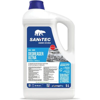 Sanitec Dégraissant Ultra - Dégraissant puissant pour cuisine, industrie & nautisme - 5L - Publicité Sanitec Dégraissant Ultra - Dégraissant puissant pour cuisine, industrie & nautisme - 5L - Publicité