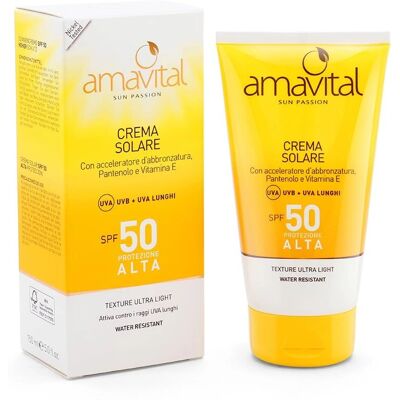 Amavital Sun P Crema SPF50 - Protezione solare per pelli sensibili Amavital Sun P Crema SPF50 - Protezione solare per pelli sensibili