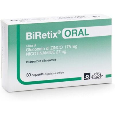 Difa Cooper Biretix Oral - Supporto Pelle - 30 Capsule Difa Cooper Biretix Oral - Supporto Pelle - 30 Capsule