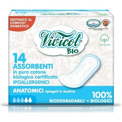 VIVICOT - VIVICOT BIO - bawełna organiczna - ultracienkie - bez skrzydełek - podpaski VIVICOT - VIVICOT BIO - bawełna organiczna - ultracienkie - bez skrzydełek - podpaski