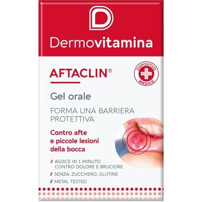 Dermovitamina Aftaclin Gel Orale - Trattamento di afta - 7ml Dermovitamina Aftaclin Gel Orale - Trattamento di afta - 7ml