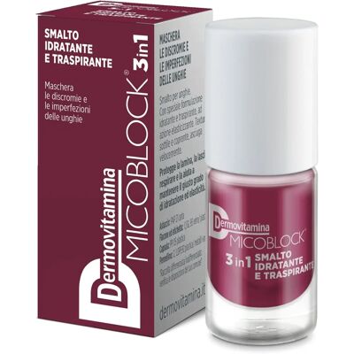 PASQUALI Srl Micoblock 3-in-1 Nagellack - Atmungsaktiv, Feuchtigkeitsspendend, Elastisch - Bordeaux PASQUALI Srl Micoblock 3-in-1 Nagellack - Atmungsaktiv, Feuchtigkeitsspendend, Elastisch - Bordeaux