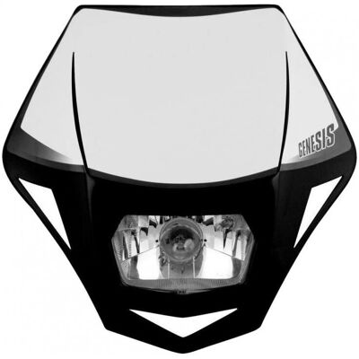 Plaque Phare RACETECH Genesis Noir - Headlight Plate - Publicité Plaque Phare RACETECH Genesis Noir - Headlight Plate - Publicité