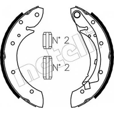 Metelli Brake Shoes - 53-0023 - Brake Shoes Metelli Brake Shoes - 53-0023 - Brake Shoes