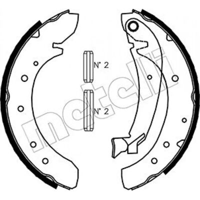 Metelli Brake Shoes - 53-0073 Metelli Brake Shoes - 53-0073