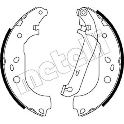 Metelli Brake Shoes - 53-0142 Metelli Brake Shoes - 53-0142