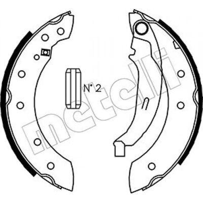 Metelli Brake Shoes 53-0350 - Brake Shoes Metelli Brake Shoes 53-0350 - Brake Shoes