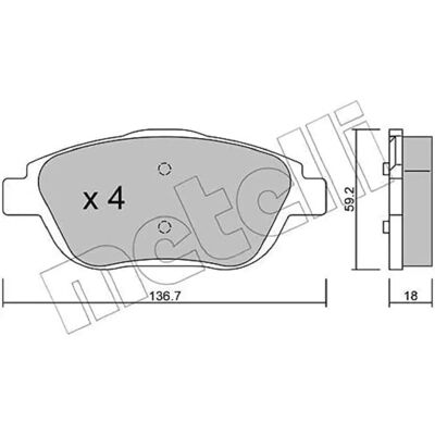 METELLI Model 22-0852-0 - Brake Pads METELLI Model 22-0852-0 - Brake Pads