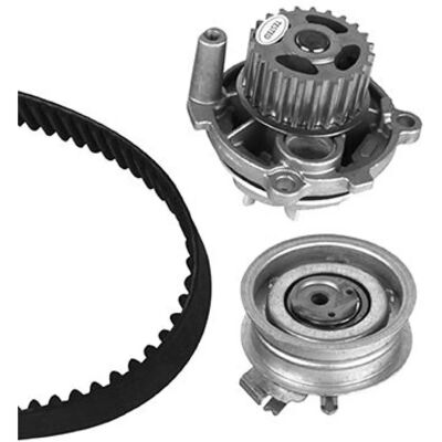 GRAF Bomba d'água e kit de correia de distribuição para Audi, Seat, Skoda, VW - Bomba + Correia GRAF Bomba d'água e kit de correia de distribuição para Audi, Seat, Skoda, VW - Bomba + Correia