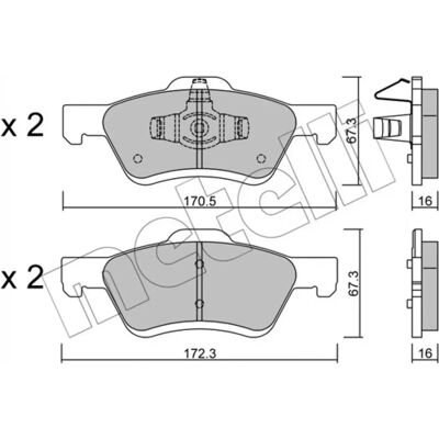 METELLI 22-0906-0 - Brake Pads METELLI 22-0906-0 - Brake Pads