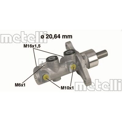 METELLI 05-0346 Aluminium Bremspumpe - Brake Master Cylinder METELLI 05-0346 Aluminium Bremspumpe - Brake Master Cylinder