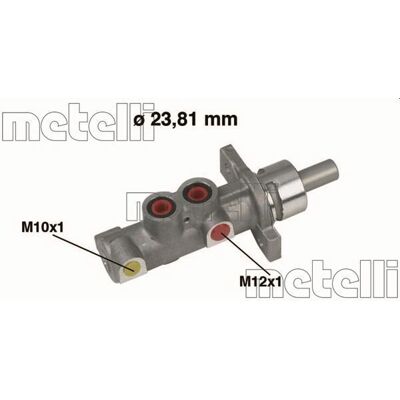 METELLI 05-0358 Αλουμινένιο Κυλινδράκι Φρένων - Brake Master Cylinder METELLI 05-0358 Αλουμινένιο Κυλινδράκι Φρένων - Brake Master Cylinder