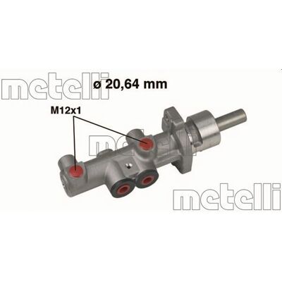 Metelli Brake Master Cylinder - Aluminium, Model 05-0404 for VW Polo, Skoda Fabia Metelli Brake Master Cylinder - Aluminium, Model 05-0404 for VW Polo, Skoda Fabia