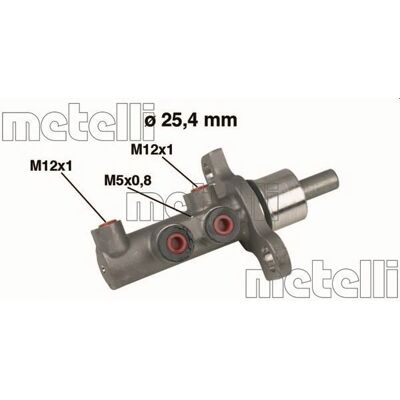 METELLI 05-0439 Cilindro Maestro Freno in Alluminio - Brake Master Cylinder METELLI 05-0439 Cilindro Maestro Freno in Alluminio - Brake Master Cylinder