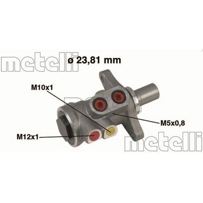 METELLI 05-0448 Αλουμινένιος Κυλινδράς Φρένου - Κυλινδράς Φρένου METELLI 05-0448 Αλουμινένιος Κυλινδράς Φρένου - Κυλινδράς Φρένου