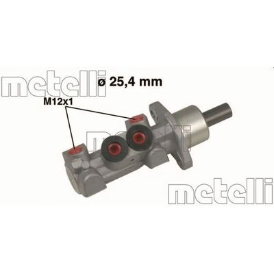 METELLI 05-0451 Aluminium Bremse Hovedcylinder - Brake Master Cylinder METELLI 05-0451 Aluminium Bremse Hovedcylinder - Brake Master Cylinder