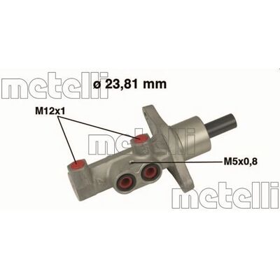 METELLI 05-0475 Aluminium Bremsekraftsylinder - Brake Master Cylinder METELLI 05-0475 Aluminium Bremsekraftsylinder - Brake Master Cylinder