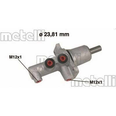 METELLI Model 05-0617 Aluminium Brake Master Cylinder METELLI Model 05-0617 Aluminium Brake Master Cylinder