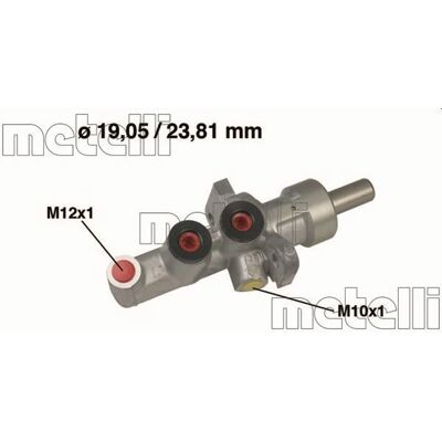 METELLI Model 05-0619 Aluminium Brake Master Cylinder METELLI Model 05-0619 Aluminium Brake Master Cylinder