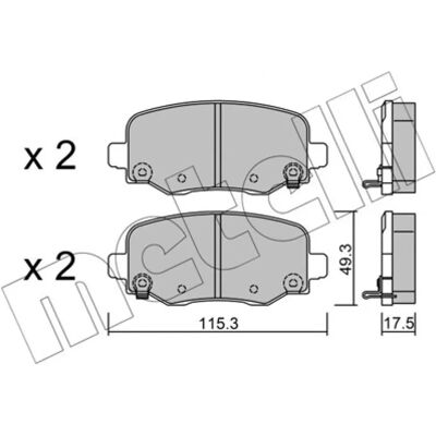 Metelli Jeep Brake Pads 22-1002-0 - Brake Pads Metelli Jeep Brake Pads 22-1002-0 - Brake Pads