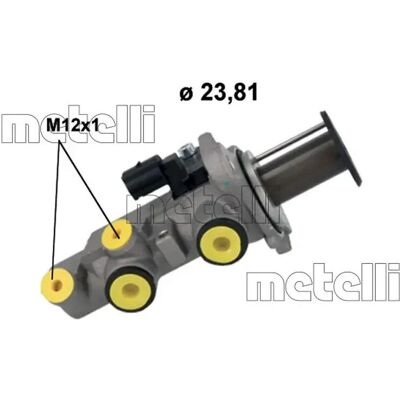 Metelli 05-1250 Aluminium Master Cylinder for VW, Audi, Seat, Skoda - Master Cylinder Metelli 05-1250 Aluminium Master Cylinder for VW, Audi, Seat, Skoda - Master Cylinder