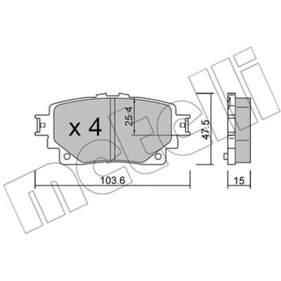 METELLI 22-1229-0 Σετ δακτυλίου φρένων για Toyota, Lexus, Suzuki - Σετ δισκόφρενα METELLI 22-1229-0 Σετ δακτυλίου φρένων για Toyota, Lexus, Suzuki - Σετ δισκόφρενα