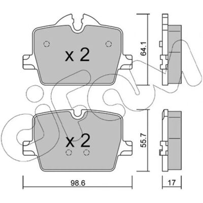 CIFAM 822-1265-0 Plaquettes de frein - Compatible avec frein à disque - Publicité CIFAM 822-1265-0 Plaquettes de frein - Compatible avec frein à disque - Publicité