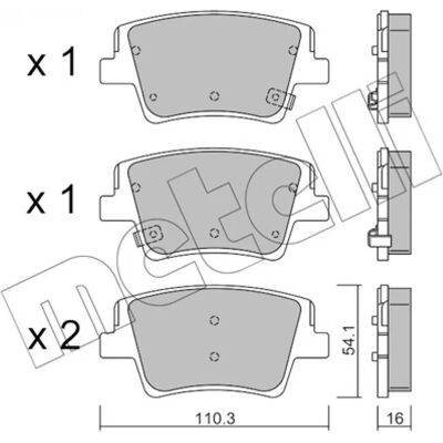 METELLI 22-1284-0 Ζαντολάστιχα φρένων - Hyundai Santa Fé IV METELLI 22-1284-0 Ζαντολάστιχα φρένων - Hyundai Santa Fé IV